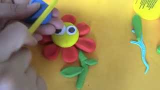 Play Doh Flower  طريقة عمل معجون الاطفال  وردة  صلصال الاطفال  طين اصطناعي [upl. by Herr516]