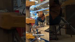 200 Ton Excavator Bucket Cutter Plate Assembly Welding Process Step 1excavatorbucket excavator [upl. by Tiana255]