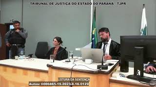 SESSÃO TRIBUNAL DO JÚRI DA COMARCA DE PARANAGUÁ  30102024 [upl. by Giraldo]