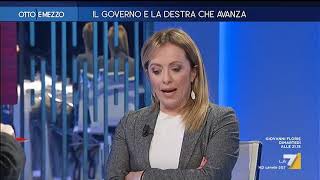 Limite al contante Lilli Gruber a Giorgia Meloni quotQuesto glielo faccio spiegare da Marco [upl. by Ainocal]