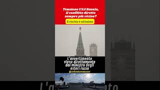 Tensione USA e Russia Lavrov possibile conflitto geopolitica lavrov mosca oggi russiausa [upl. by Eylrac]