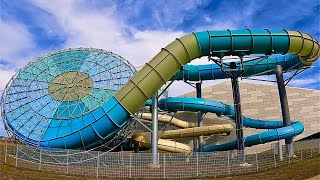 Waterslides at Lalandia in Søndervig Denmark [upl. by Bartholomew]