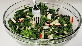 Healthy Kale Salad Recipe [upl. by Panchito496]