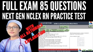 Nclex RN Practice Test  NCLEX RN FULL PRACTICE EXAM 85 QUESTIONS  PART I [upl. by Giovanni]