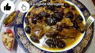 tajine aux pruneaux  recette tajine  tagine à la marocaine [upl. by Eilrak173]