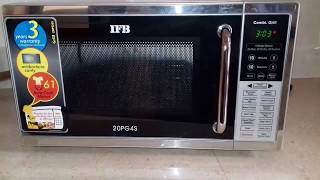 How to use IFB MICROWAVE 20 PG4S  full demo amp reviews  step by step 🌞🌞🌞 [upl. by Anitsim878]