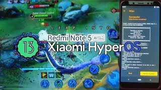 HyperOS EU v2 di Redmi Note 5 Pro  Install dan Review Custom Rom android 13  Whyred [upl. by Aubert]