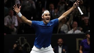 Roger Federer vs Nick Kyrgios  Laver Cup 2017 Highlights HD [upl. by Diskin914]