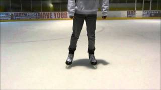 How To Hockey Turn  Learn Tight Turns On The Ice Power Turn [upl. by Nuahsar]