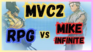 MvC2 RPG vs Mike Infinite Mid Tier Set [upl. by Luapnaej518]