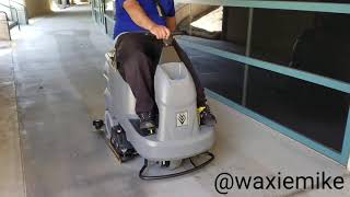 WAXIE demo with the Karcher B90 Scrubber [upl. by Mandie674]