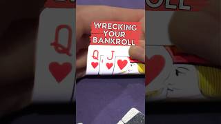 don’t WRECK your bankroll 😳 poker pokerhand pokerhands [upl. by Malchy670]