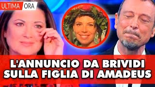 Giovanna Civitillo in lacrime lannuncio da brividi sulla figlia di Amadeus [upl. by Naened]