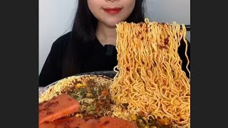 Noodles ASMR Eating NO TALKING  Ksuffka ASMR [upl. by Idalia730]