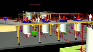 120MTDay Lube Oil Plant 3D Presentation of the Plant [upl. by Lierbag]