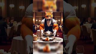 spiderman Waiter  Who is best Ginger cat vs white cat vs black cat cat funny catcute shorts [upl. by Nomsed]