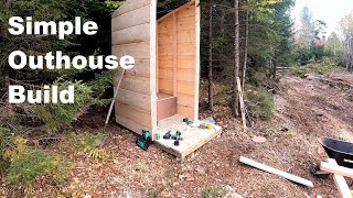 Building an OffGrid Outhouse in the Adirondacks [upl. by Aluk]