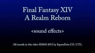 FFXIV ARR Party Sound Effects [upl. by Eecyac]