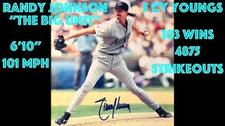 RANDY JOHNSON Throwing 100  101 MPH Fastballs  Fastest Pitches Highlights [upl. by Eltsryk]