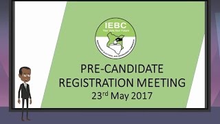 IEBC Candidate Nomination Dates [upl. by Ahsinar]