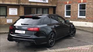 Audi RS6 with valved Capristo Exhaust  Scuderia Car Parts [upl. by Pulchia]