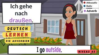 German for beginners  Deutsch Lernen  part 30  Adverbien  easy german  deutsch A2 [upl. by Annaer]