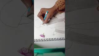 How to draw girl backside in saree  pencil sketch  Do subscribe for more [upl. by Thatch]