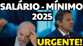 BOMBA MUDOU TUDO NO SALÁRIOMÍNIMO 2025 E REAJUSTE DOS BENEFÍCIOS ACIMA DO SALÁRIO MÍNIMO 2025 [upl. by Grigson]