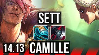 SETT vs CAMILLE TOP  2500 games 412 Rank 14 Sett  NA Challenger  1413 [upl. by Wootan]