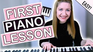 How To Play Piano  EASY First Piano Lesson [upl. by Hairahcaz337]