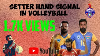 Setter Hand Signal in Volleyball [upl. by Niessuh]