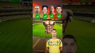 Ronaldo 😎 vs The Rock😱 vs IshowSpeed😈 vs Zlatan🤩 Ronaldo Asks shorts football [upl. by Evalyn273]