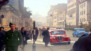 Italy 1940s in color during World War II 60fps Remastered wsound design added [upl. by Akcirre]