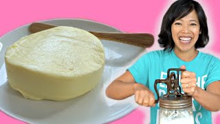 How to Make BUTTER with a 100year Old Gadget  The Dazey Churn [upl. by Ennahtebazile]