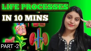 Life processes in 15 mins  Ab no exam fear 🔥🔥 Score full marks m [upl. by Anett]