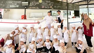 Class cooking quotmaking pizza with chef Imanquot [upl. by Bo]