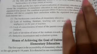 Meaning of Universalization of Elementary EducationNotes on Universalization of Elementary Educati [upl. by Vareck]