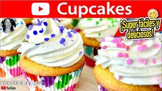 CUPCAKES  VickyRecetaFacil [upl. by Anitreb731]