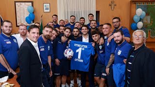 Gricignano CE  Calcio la Polisportiva si presenta alla comunità 031024 [upl. by Ylrrad]