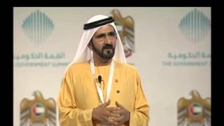 H H Sheikh Mohammed at The Government Summit video by Dubai Media Inc [upl. by Lanevuj]