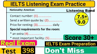 IELTS Listening Practice Test 2024 with Answers Real Exam  398 [upl. by Agripina]