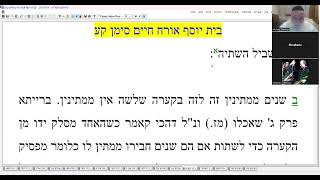 RABBI MICHAEL DANIELOV TURBET YOSEFSHULCHAN ARUCH PART 481 LAWS OF CONDUCT DURING THE MEAL [upl. by Tlevesoor]