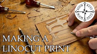 Making A Linocut Print from Start to Finish  Featuring Mr Ritchie [upl. by Trev]