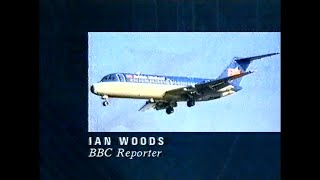 BBC newsflash breaking news of the Kegworth air crash January 1989 Michael Buerk [upl. by Debbie]