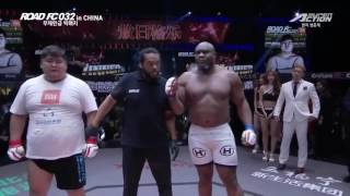 XIAOMI ROAD FC 032 Aorigele아오르꺼러 vs Bob Sapp밥샙 [upl. by Yesoj719]