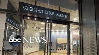 Signature Bank collapse becomes thirdlargest bank failure in US history [upl. by Eblehs399]