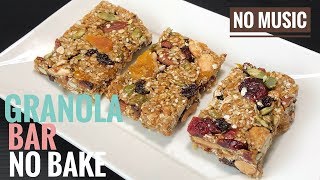 Granola Bar Healthy Recipes no bake  Cooking ASMR [upl. by Llehsem]