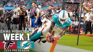 Atlants Falcons vs Miami Dolphins  2024 Preseason Week 1 Game Highlights [upl. by Koo]