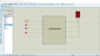 BCD counter Proteus [upl. by Rivers]