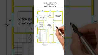 Modern House Design  30x35 House Plan with 4 BHK 🏡 [upl. by Leno]